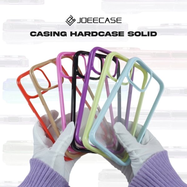 Joeecase - Casing Solid Transparan Untuk Iphone